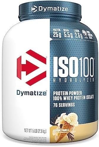 Iso 100 Whey Isolate Hidrolizado Dymatize 2.3 kg Sabores