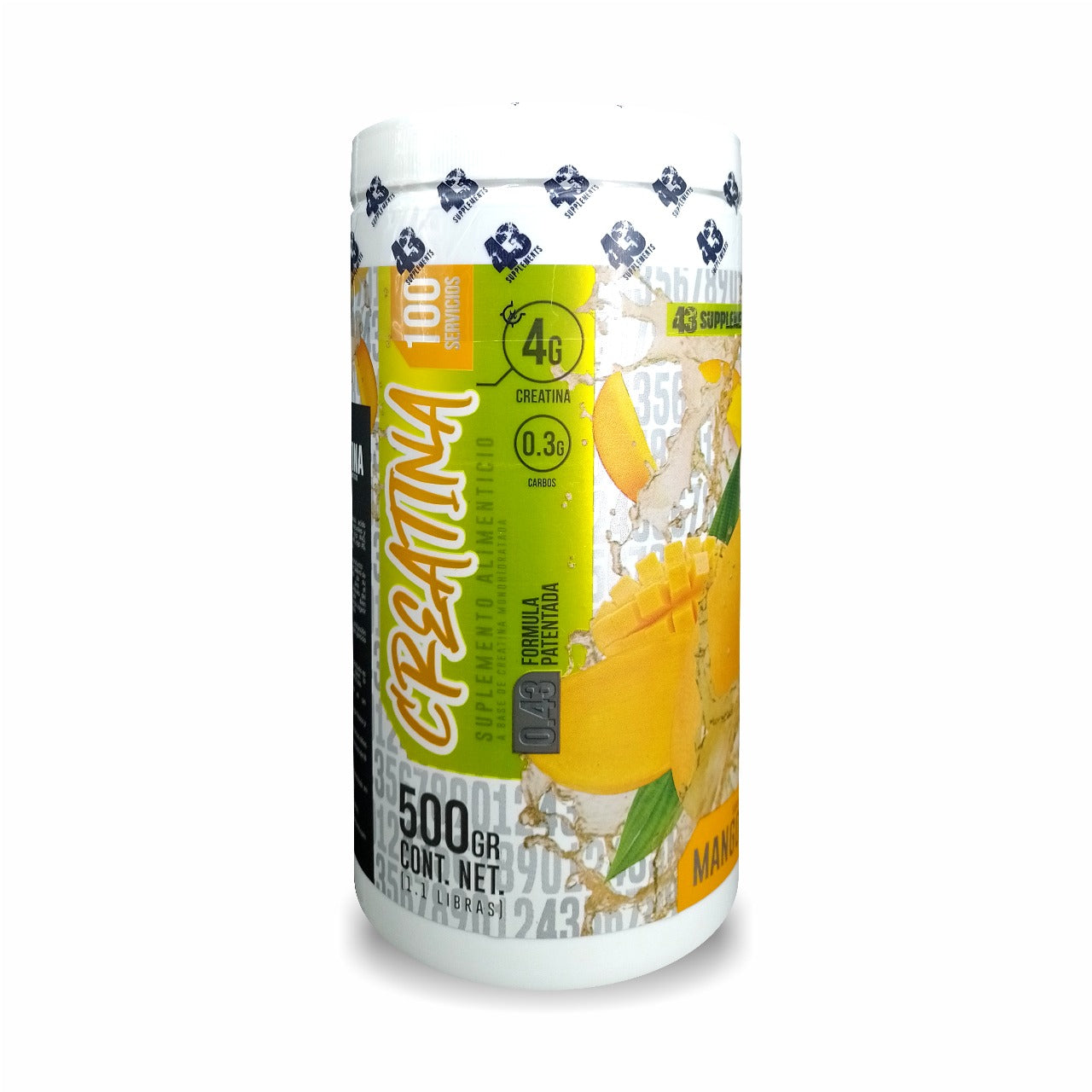 Creatina de Sabor 500 Gr 100 Servicios Alta Puereza