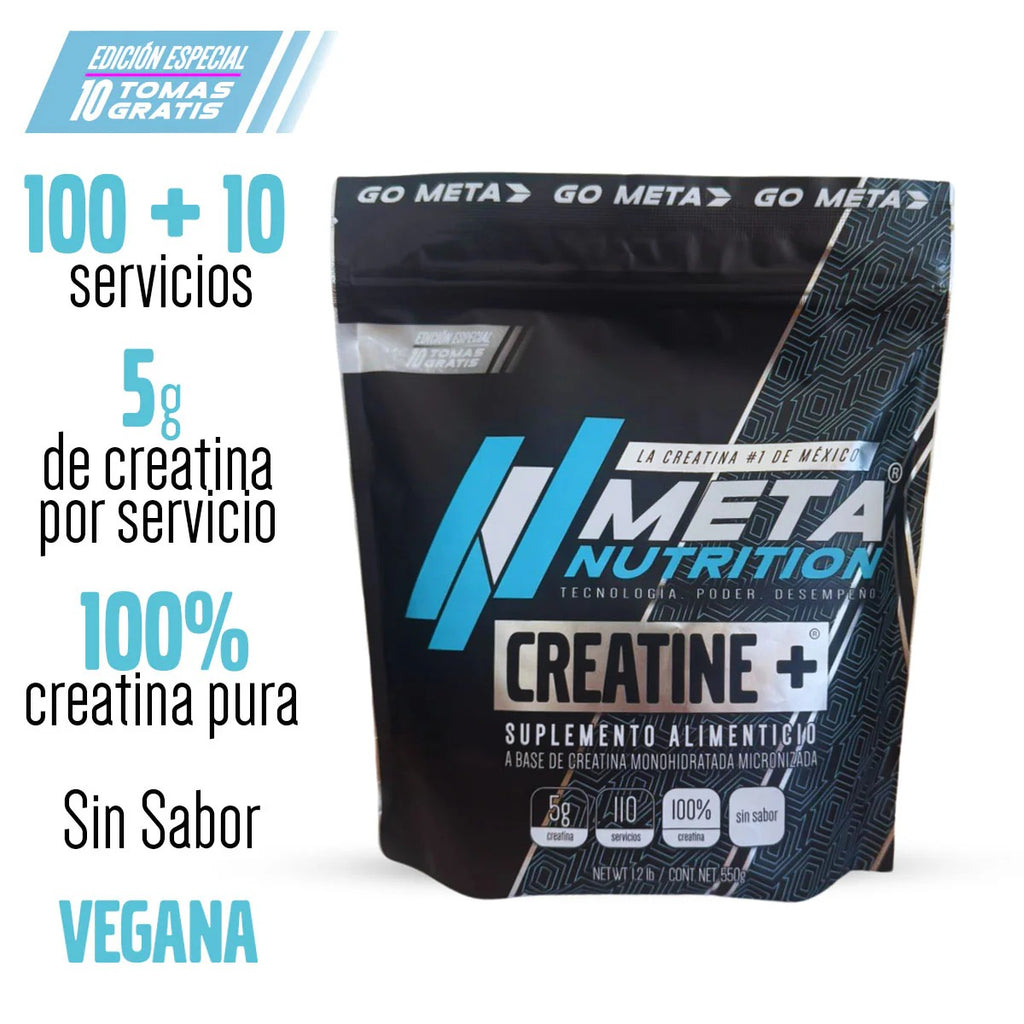 Creatina Meta 100 + 10 Gratis Servicios 550G