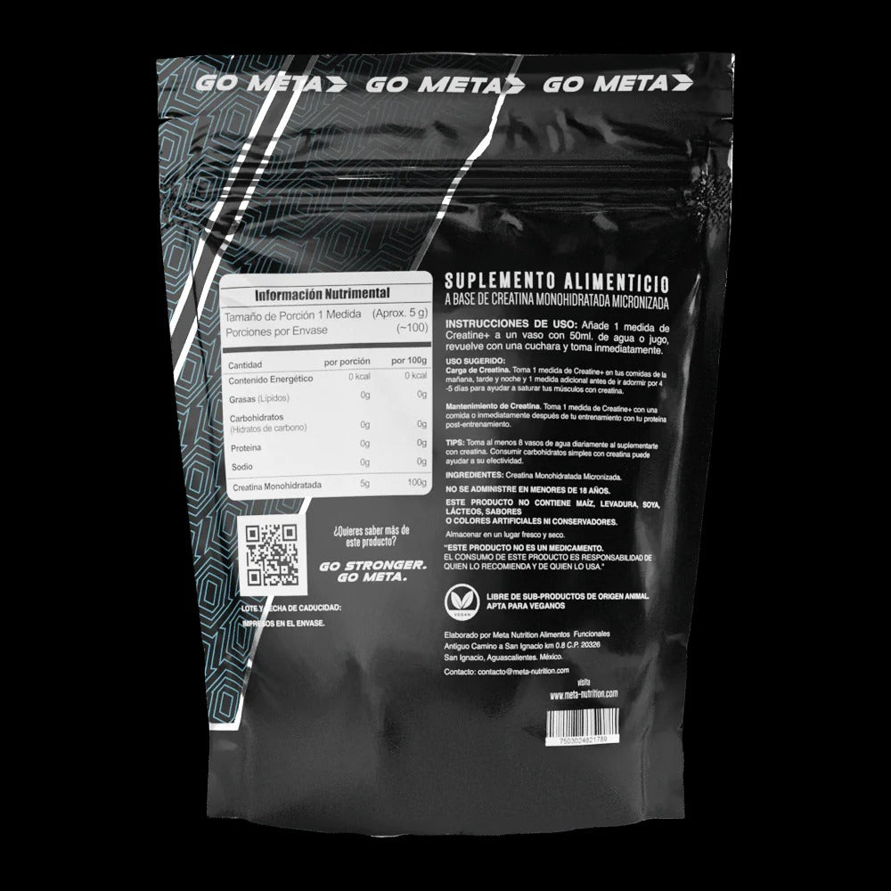 Creatina Meta 100 + 10 Gratis Servicios 550G
