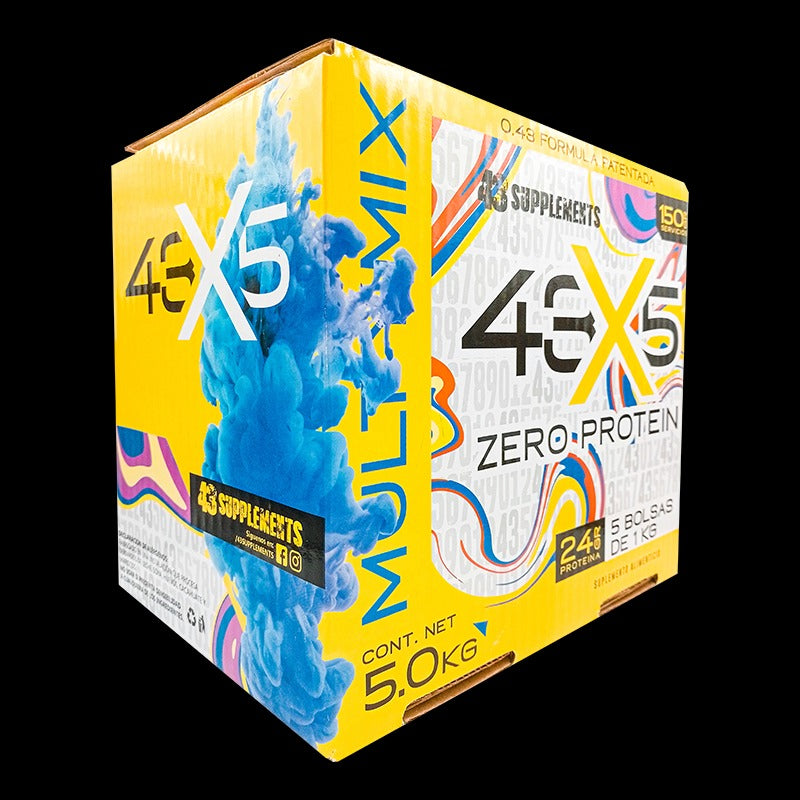 43 Proteina Zero Hidrolizada 5 Kg Multisabor 5 Sabores En UNO