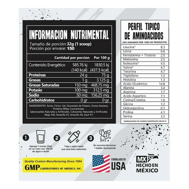 43 Proteina Zero Hidrolizada 5 Kg Multisabor 5 Sabores En UNO