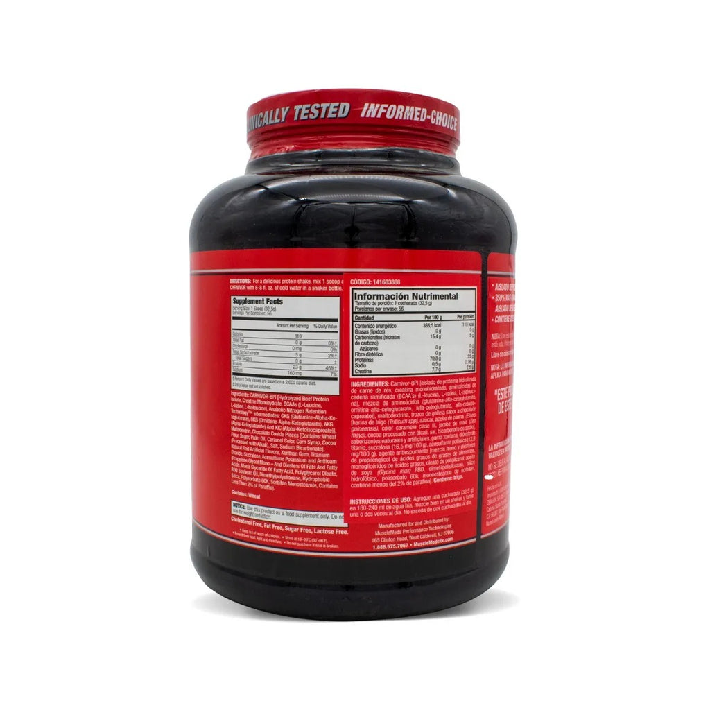 Carnivor Proteína de carne de res MuscleMeds 4 Libras