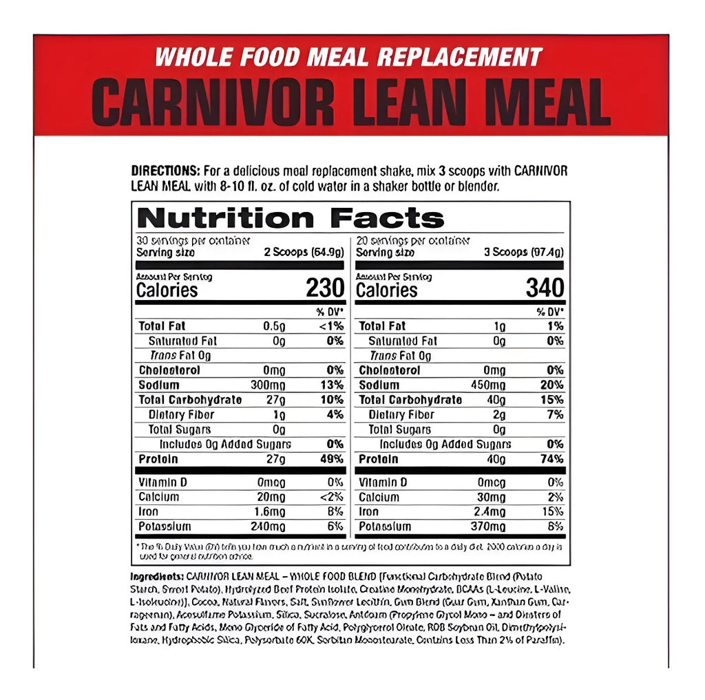 Carnivor Proteína de carne de res MuscleMeds 4 Libras
