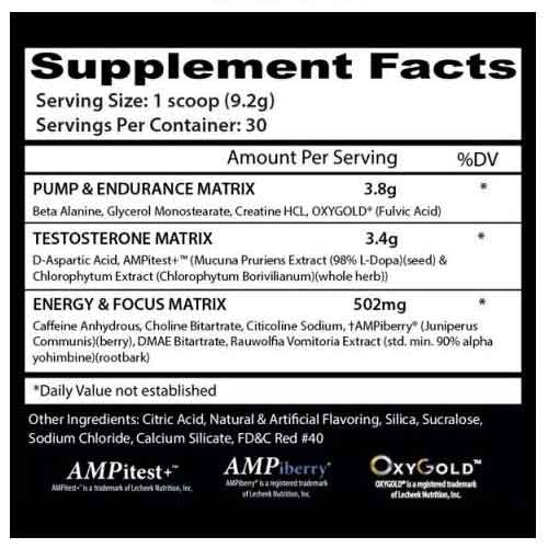 Pre Entreno Insane Labz Psychotic Test 30 Servicios