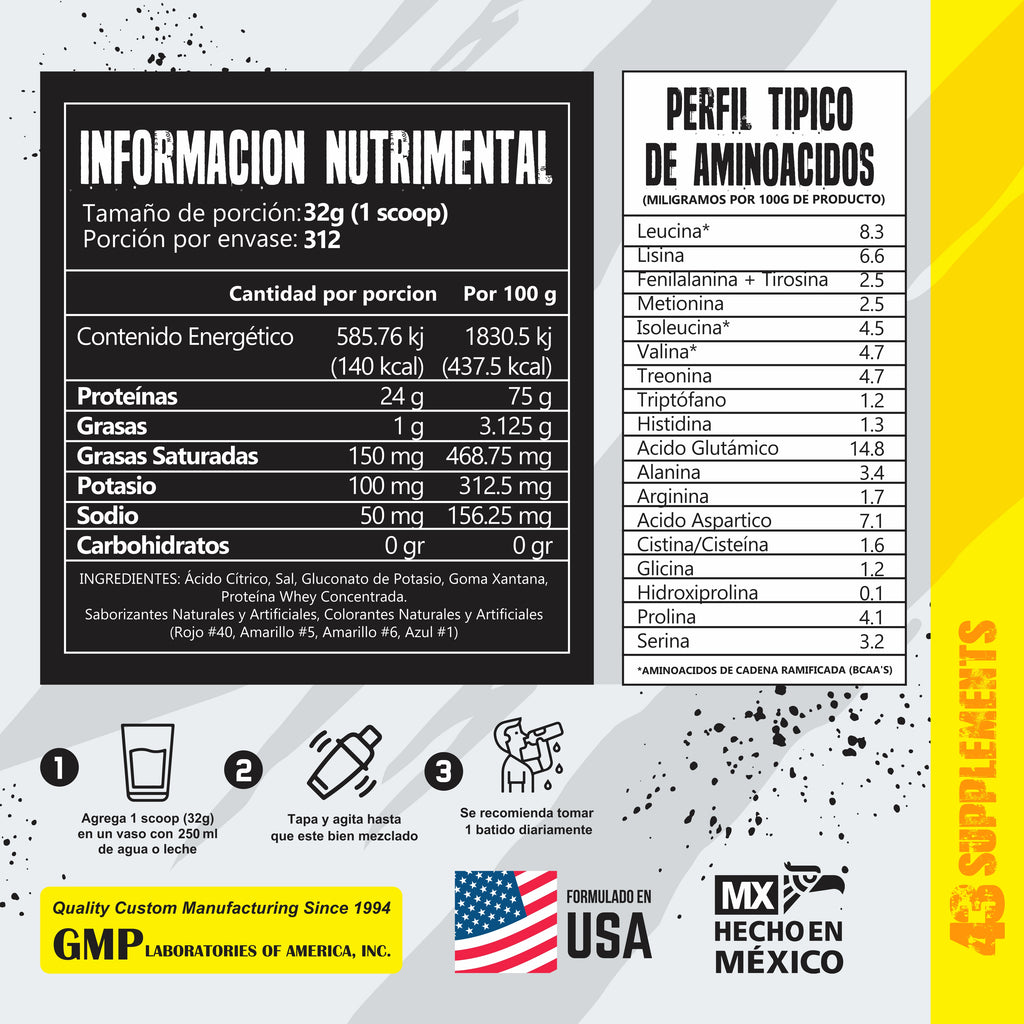 Proteína ZERO Hidrolizada | Cero Azúcar | Cero Carbohidratos