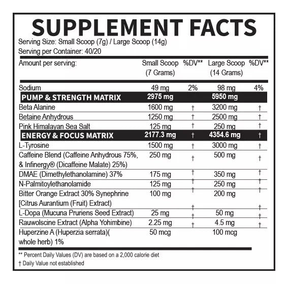 Pre Entreno Dragon Pharma Venom Inferno 40 Serv